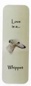 WHIPPET BEAUTIFUL DOG BOOKMARK SAME IMAGE BOTH SIDES GREAT GIFT - Picture 1 of 1