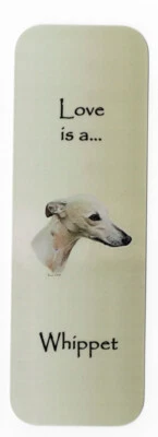 K9-KARDS WHIPPET BEAUTIFUL DOG BOOKMARK SAME IMAGE BOTH SIDES GREAT GIFT