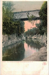 Burlington High Bridge Winooski Gorge inutilizzato 1905VT - Foto 1 di 2