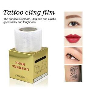 Transparent Plastic Cling Film For Tattoo Wrap Beauty Eyebrow Semi Z3Q2