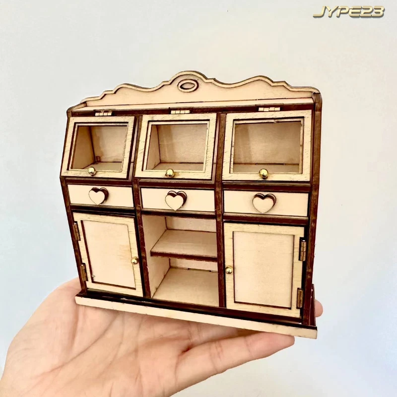 Miniatur-Küchenmöbel-Set 1:25 – Mit Schrank, Herd & Waschbecken Aus ABS