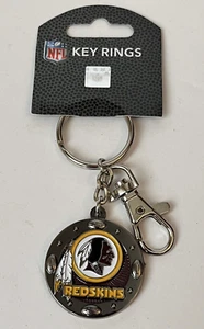 Washington Redskins Silver Tone Impact Metal Keychain By Aminco - Picture 1 of 5