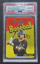 2022 Topps Heritage Minor Jordan Lawlar 1973 Pack Cover #73PC-2 PSA 10 Pop 2