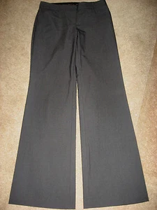 Womens Gray EXPRESS Editor Stretch Dress Pants 2 Long - Picture 1 of 2