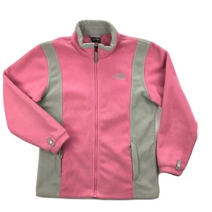 The North Face Girls Large Pink Fleece Full Zip Jacket - Picture 1 of 6