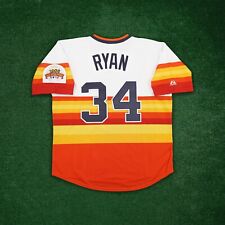 Nolan Ryan 1986 Houston Astros Rainbow Cooperstown Jersey w/ All Star Patch