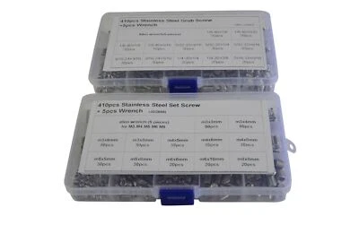 820pc Metric and Imperial Stainless Steel Grub Screw Grab Kit - image 1 of 4