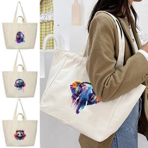 Nueva bolsa de supermercado extra grande de lona bolsa de compras de playa multiusos - Imagen 1 de 15