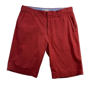 J.Crew Bermuda Chino Shorts Cotton Preppy Casual Travel Burnt Red Size 32 x 11" - Picture 1 of 10