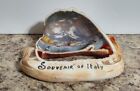 Vintage 1930'S50?S Handpainted Conch Shell Mt. Vesuvius Souvenir Of Italy