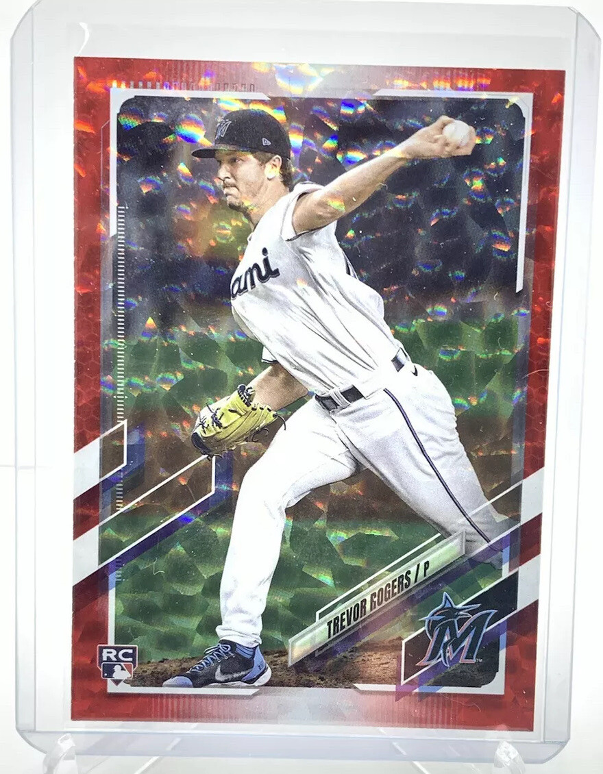 2021 Topps Series 2 Trevor Rogers RC Red Foil /199 Miami Marlins