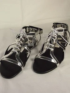 Stella McCartney Women's Metallic Silver Lucy Star Sandals Sz 36 Reg$565.00 - Picture 1 of 12