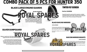 "COMBO PACK OF 5" Fit For Royal Enfield Hunter 350 - Express Shipping - Picture 1 of 22