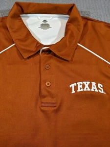 University of Texas  Men's Large Polo Golf Shirt by Russell Athletic Embroidered - Picture 1 of 8