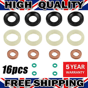 FOR CITROEN 207 307 1.6HDI FORD 1.6TDCI PEUGEOT C3 ORING FUEL INJECTOR SEAL KIT