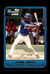 2006 Baseball Bowman 1st Card Jamie Ortiz Los Angeles Dodgers #DP47 Blue RC