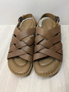 Sandalias Born Laila de Corcho con Tacones de Cuña con Cordones de Cuero con Tirantes Talla 9 Cómodas - Imagen 1 de 8