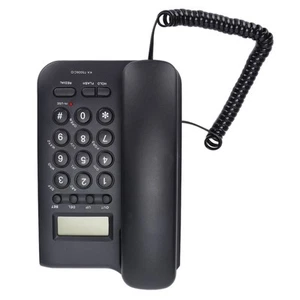 Półzestaw głośnomówiący Telefon przewodowy Identyfikator dzwoniącego Montaż na ścianie Bezpłatna bateria Przewodowy T CB - Zdjęcie 1 z 23