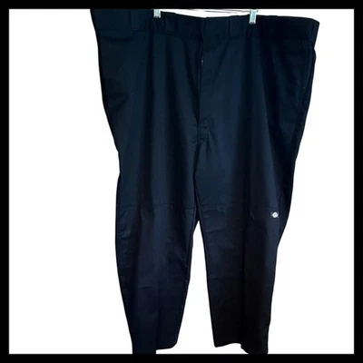 Pantalones de trabajo Dickies negros holgados para hombre talla 50x30 doble rodilla nuevos con etiquetas Foto 1 de 4