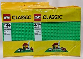 Set of Two LEGO Classic 10700 Green Baseplate / Building Plates,  New Sealed