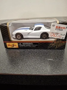 1997 Maisto 1/64 Die Cast Metal Special Edition Dodge Viper GTS Loose In Box - Picture 1 of 7