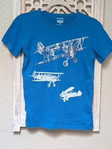 Crewcuts JCrew Boys 12 Glow in the Dark T-Shirt airplanes print casual school - Picture 1 of 4