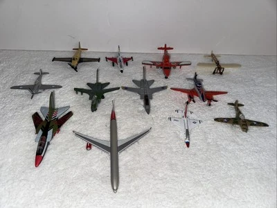 Military Diecast Metal Aircraft Lot Of Mixed Planes Jets Matchbox Hot Wheels Ect - Image 1 of 4