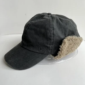 REI Baseball Hat Fleece Lined Sherpa Ear Flap Cap Sz Large / XL Gray - Picture 1 of 7