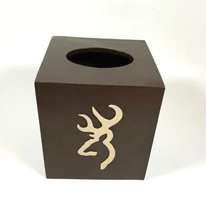 Browning Buckmark Deer Tema Scatola di Fazzoletti Cover con Alce Cervo Tema Esterno - Foto 1 di 9