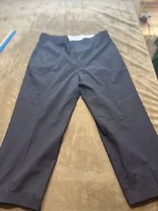 BROOKS BROTHERS "346" Chino Dress Pants Men's 38 x 32 Gray Wool Pleated Cuffed - Picture 1 of 7