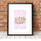 ? QUEEN ? Don't Stop Me Now - a song lyrics poster art Print