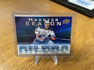 2023-24 Upper Deck  Connor McDavid #MS-65 Monster Season Oilers - Picture 1 of 2
