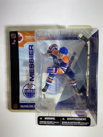 Mark Messier in Blue Jersey Edmonton Oilers NHL McFarlane Series 5 Figure 2003 Cover