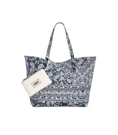 $89 Style & Co. Bolso de Mano Reversible con Muñequera Paisley Jardín y Blanco Foto 1 de 1