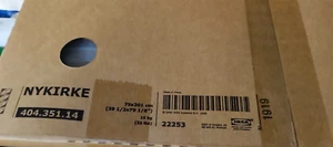 IKEA NYKIRKE 4 paneles para marco de puerta corredera PAX, vidrio escarchado a cuadros 404.351.14, - Imagen 1 de 3