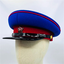 Soviet Political Commissar Hat Large Brim Soviet Uniform Hat Blue Christmas Gift