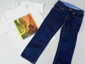 Gap Baby Jeans 1969 4 Years TP (4-5) T-shirt Surf Gap Kids White Shirt Pants Boy - Picture 1 of 7