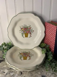 Wedgewood Eturia England Plates (4) Belmar Pattern 1917 Scalloped RARE Antique - Picture 1 of 12