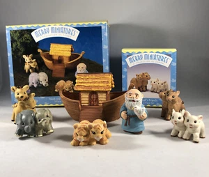 Hallmark Merry Miniatures Noah and Friends Arche Noah Set 1996 -1997 KOMPLETT - Bild 1 von 11