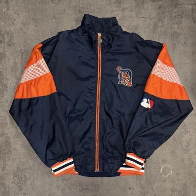 90's Detroit Tigers Pro Player Windbreaker -- M -- - Image 1 of 4