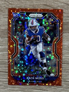 ZACK MOSS 2020 Panini Prizm No Huddle RED DISCO 311 ROOKIE #29/50