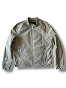 Giacca AllSaints Atik con zip taglia media marrone chiaro - Foto 1 di 19