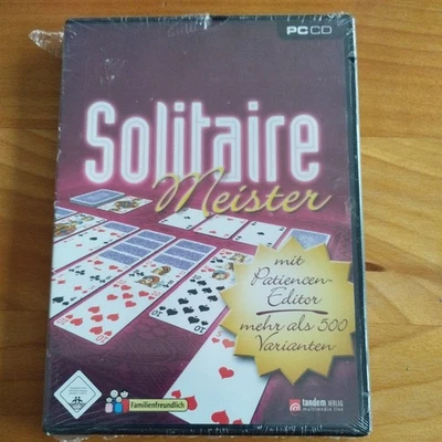 PC CD Solitaire Meister mit Patiencen Editor mehr als 500 Varianten neu OVP - Bild 1 von 3