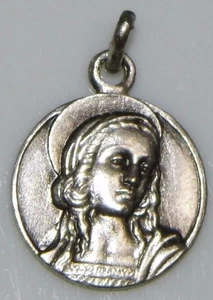 St. Mary Magdalene & The Guardian Angel Silver Holy Medal Maria Madeleine Sinner - Picture 1 of 3