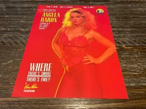 Where There’s Smoke There’s Fire 8.5" x 11" Adult Film Ad Slick Angela Baron - Picture 1 of 2