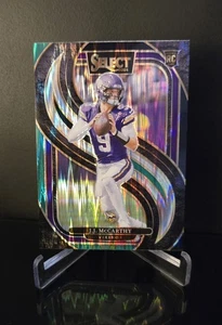 J.J. MCCARTHY RC 🔥 2024 Panini Select Black & Green Prizm Shock Rookie No. 134 - Picture 1 of 2