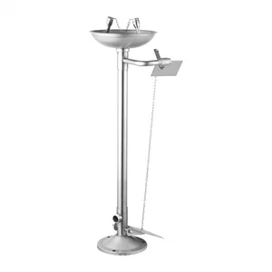 Stazione Lavaggio Occhi Doccia Emergenza Combinazione Sicurezza Acciaio Inox Eyewash- - Foto 1 di 9