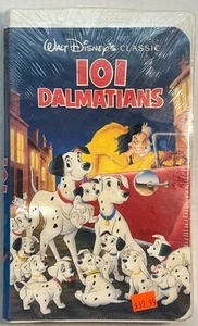 Vintage VHS Walt Disney's Classic 101 Dalmatians Clamshell Sealed Collectible - Picture 1 of 7