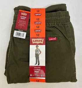 Levi's Youth Boys Cargo Pants Stretch Tapered Leg, green size 12 - NWT - Picture 1 of 2
