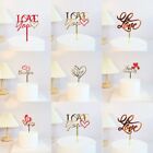 Food Sticks Cake Toppers Big Red Love Cupcake Toppers  Cake Decorations